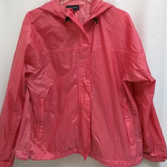 Lands' End Jackets & Blazers - Lands End aquacheck windbreaker